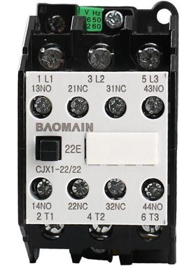 Baomain交流接触器CJX1-22/22AC36V50/60Hz线圈20A3相