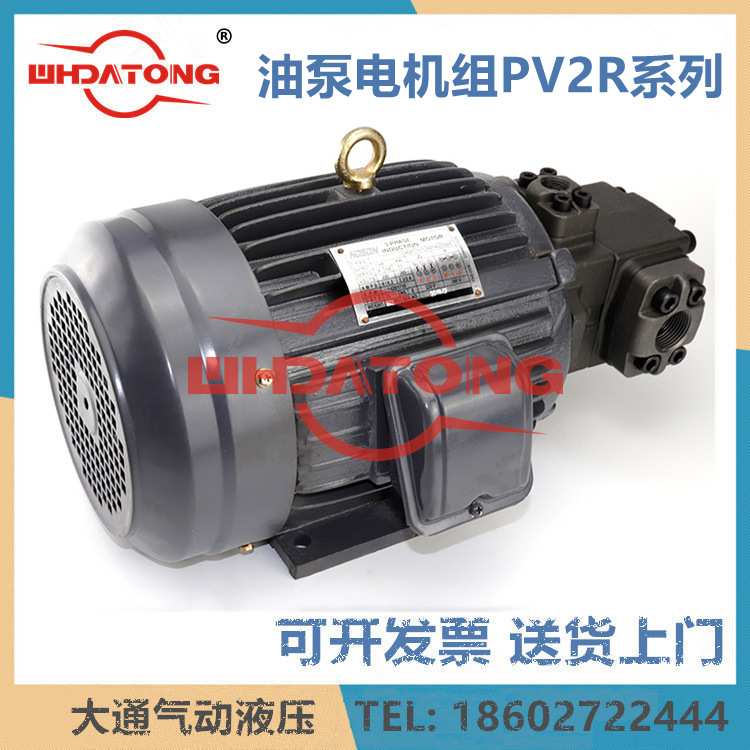 油泵电机组叶片泵PV2R1/2/3/24/13 5/11HP 4/5.5/7/11/15/22/KW