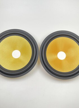 8寸喇叭橡皮边盆35芯黄色编织盆喇叭维修配件喇叭盆外径195mm