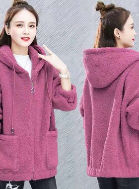 罩衣女新款冬季加绒加厚工作服棉外套小个子秋冬天大人短款2023穿