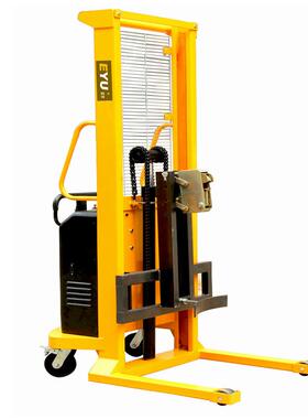 EY-DTY500鹰嘴式半电动油桶堆高车多功能搬运油桶卸货叉车铁塑两