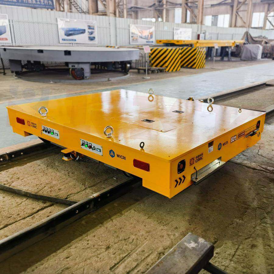 车间货物钢卷运输车载重大可升降电动地平车钢丝牵引平