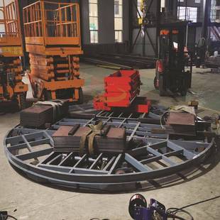 铝板台面升降舞台春晚圆形搭建演播机械室内旋转升降