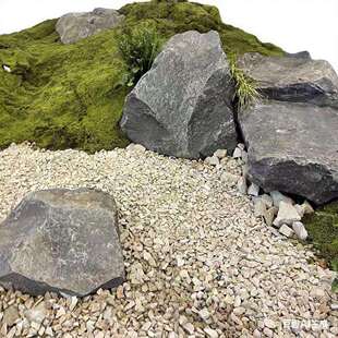 柏坡黄砾石机制花岗岩黄色砾石庭院铺装黄麻石子园林造景黄锈石子