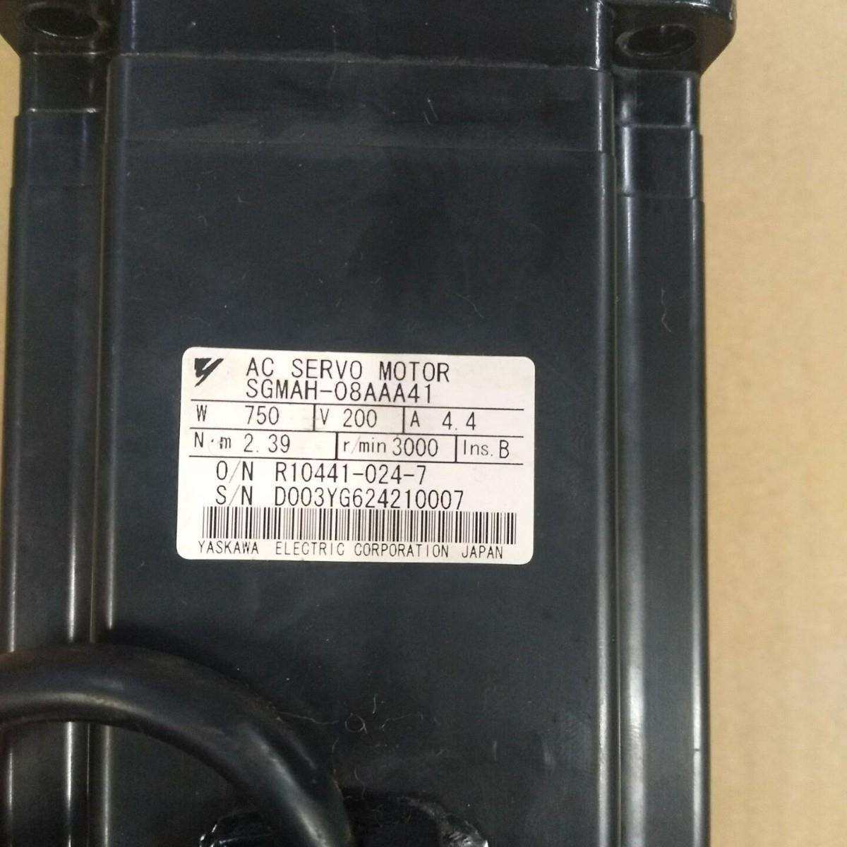 原装拆机安川伺服电机SGMAH-08AAA41现货SGMAH-08AAA41功能完好