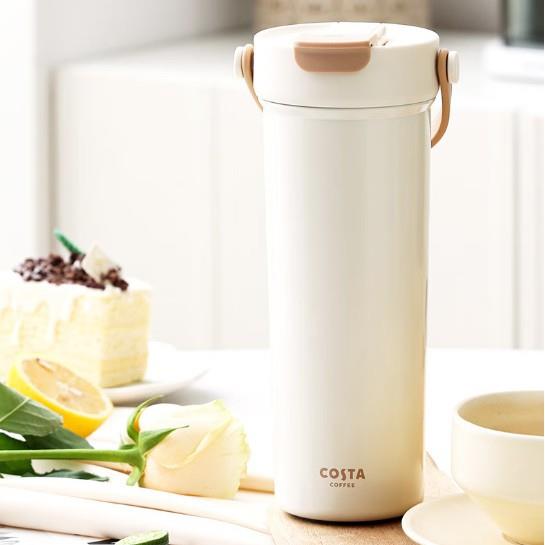 COSTA-- 咖世家手提双饮保温杯—白色600ml COS-2529-600