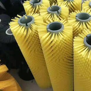 厂家直销砖机毛刷辊筒清洗机磨料丝毛刷辊食品清洗尼龙毛刷辊清洁