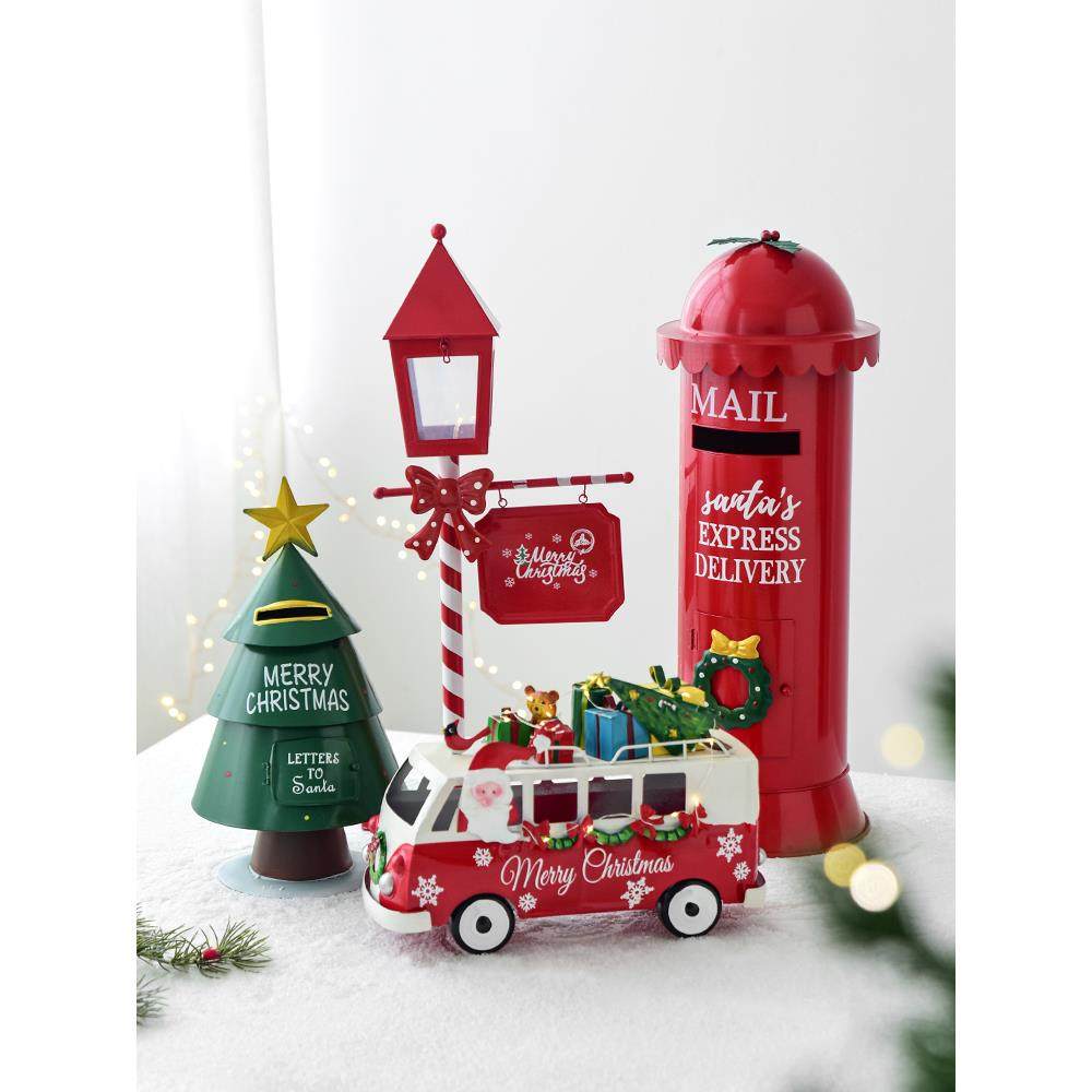 圣诞节装饰品铁艺邮筒信箱雪橇车雪人酒店店铺前台装饰摆件,鲜花速递/花卉仿真/绿植园艺,割草机/草坪机,淘宝优惠券,粉丝福利购,淘宝优惠卷