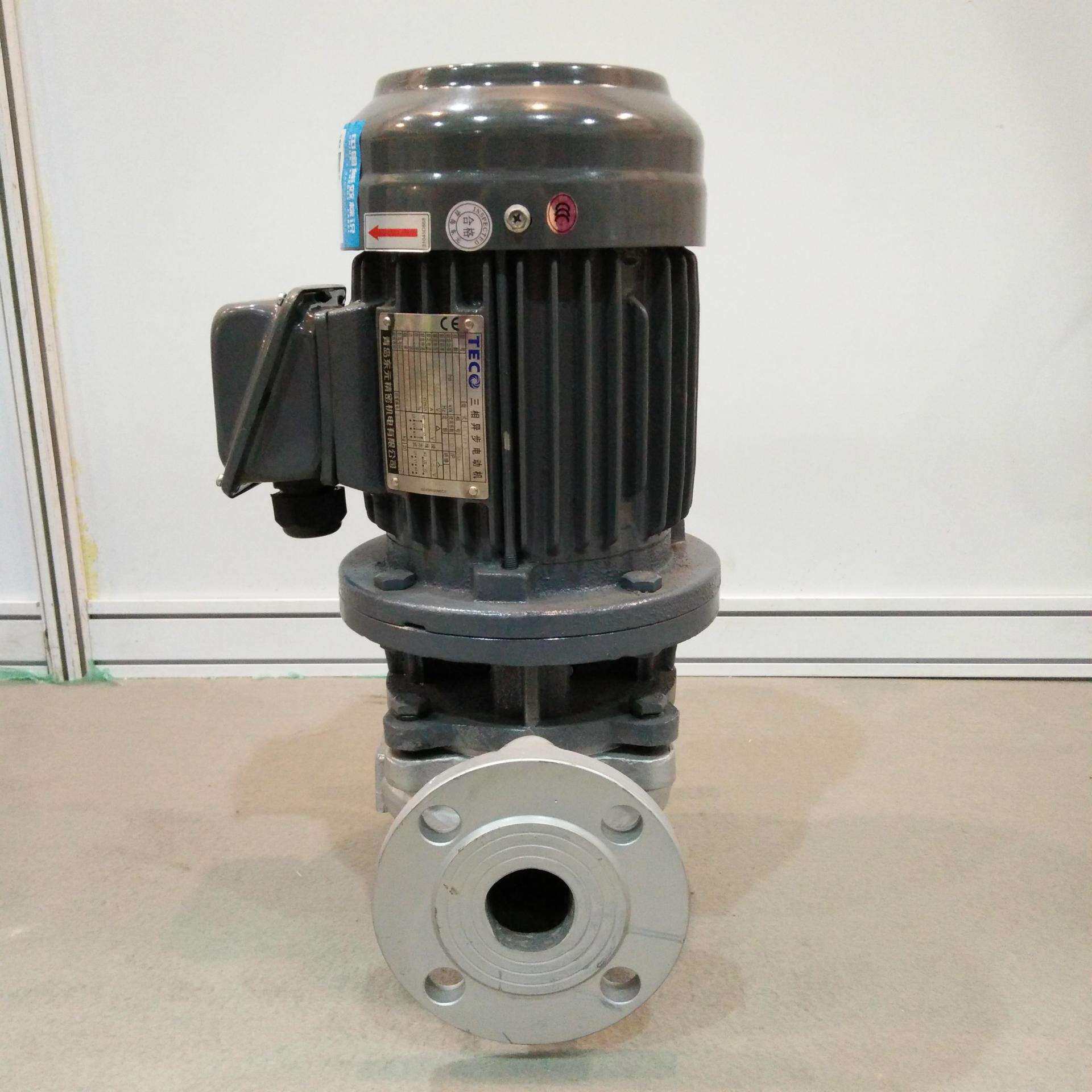 3.7KW冷却机立式离心水泵 3寸耐腐蚀冷热管道泵DN80 东元电机5HP