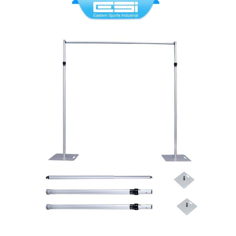 3*3婚庆背景架源头工厂外贸供应铝合金可伸缩纱幔花墙幕布贸易摊