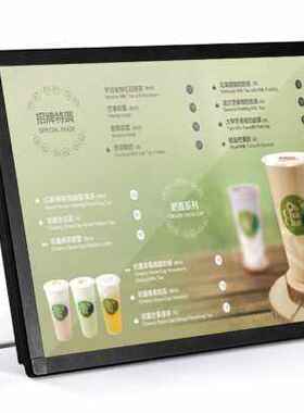 新ed磁吸台式灯箱超薄 奶茶店吧台式价目表点餐菜V谱菜牌广告牌o