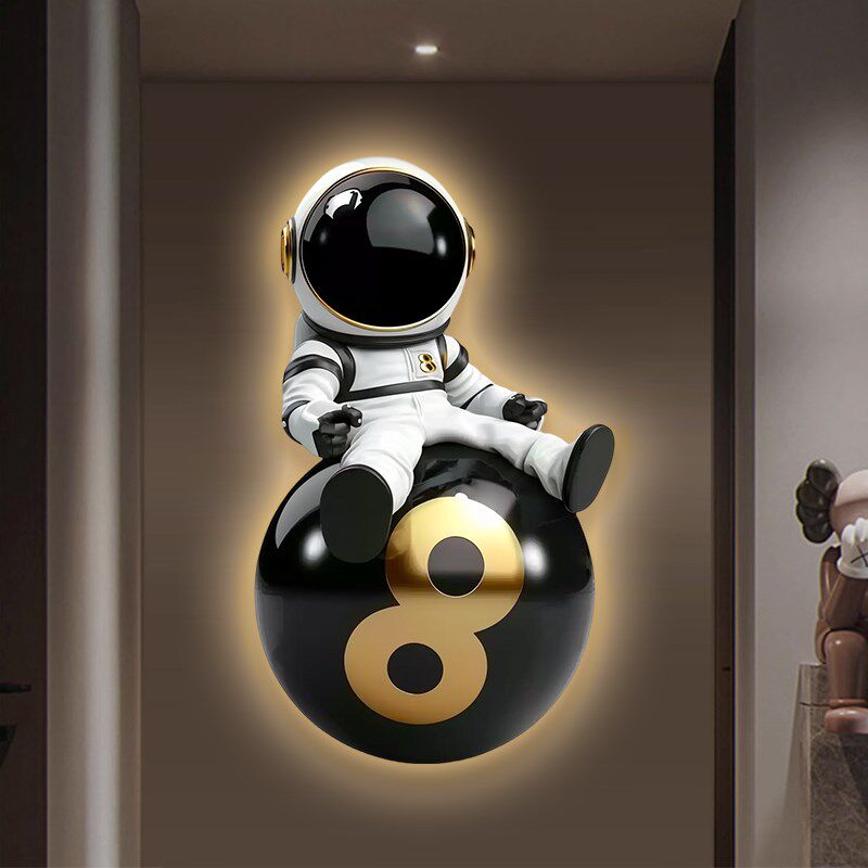 LED发光黑八桌球室台球厅墙面装饰画高端灯画高级儿童房壁灯挂画,家居饰品,氛围画/灯画,淘宝优惠券,粉丝福利购,淘宝优惠卷