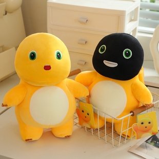 正版小奶龙公仔变身黑脸奶龙玩偶布娃娃毛绒玩具搞笑儿童女生礼物