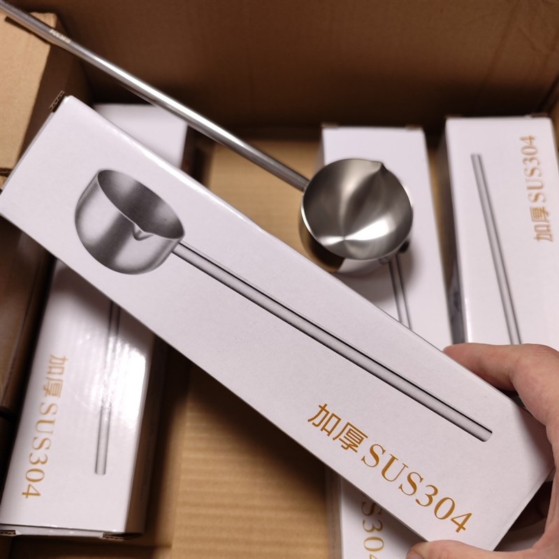 太好用了!304不锈钢泼油勺子长柄烧油浇油厨房热油小锅专用小勺