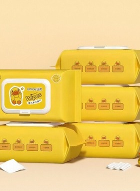 安柔小黄鸭婴儿湿巾小包家用新生儿手口专用湿纸巾手口清洁湿巾纸