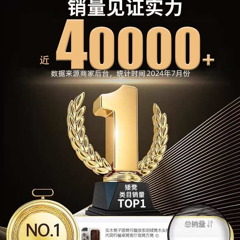 实木凳子圆凳可叠放家用方凳矮凳木头备用板凳客厅高凳简约餐桌凳