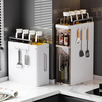 厨房台面多功能调味料厨具置物架多层抽屉式窄边家用调味料收纳盒