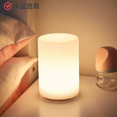 台灯卧室床头灯创意充电式护眼睡眠灯可定时遥控少女心圆柱小夜灯