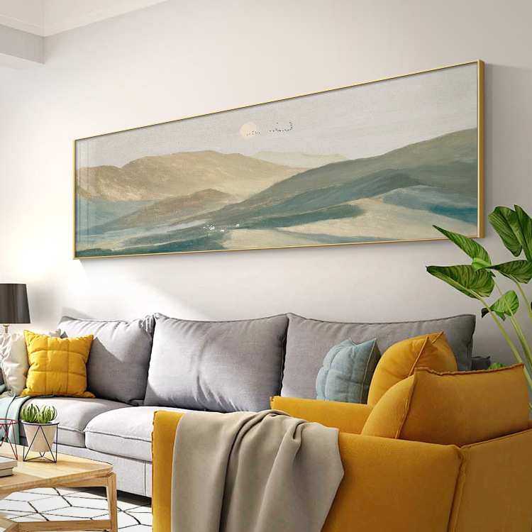 田园风景卧室床头画北欧油画风格装饰画现代简约温馨壁画客厅挂画