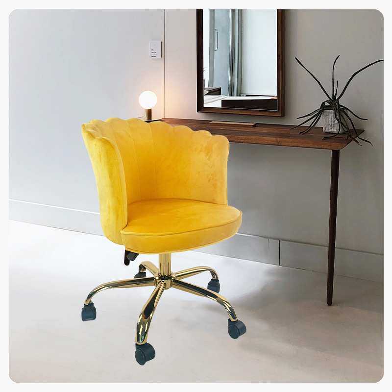 现代简易家用餐椅办公室休闲椅简约会客洽谈椅卧室女士梳妆化妆椅