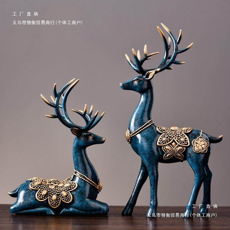 现代轻奢麋鹿摆件家居客厅电视柜酒柜装饰品桌面玄关摆件梅花鹿无,电子元器件市场,其它元器件,淘宝优惠券,粉丝福利购,淘宝优惠卷