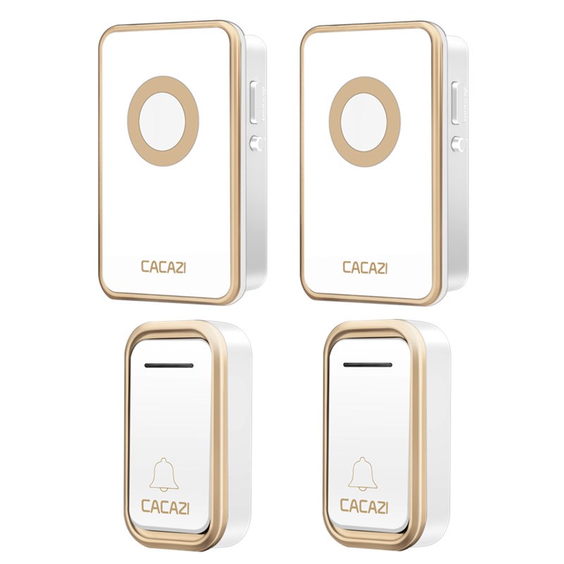 门铃无线家用远距离无线门铃不用电池二拖二电子遥控门铃 呼叫器