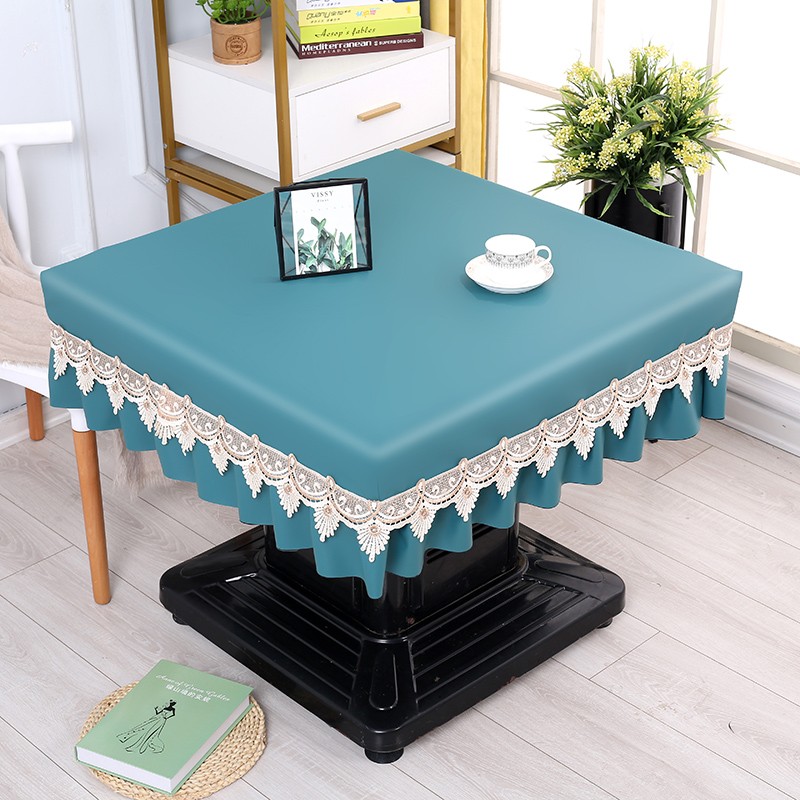 防水电炉皮罩烤火桌皮罩防油麻将机罩套桌布正方形电暖炉桌罩新款