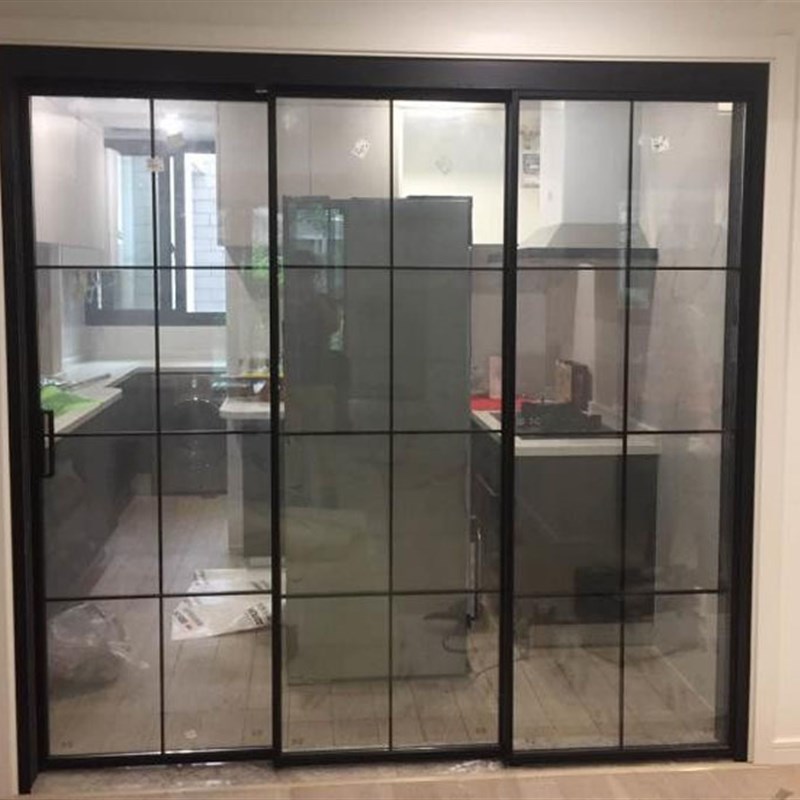 宁波定制窄边推拉门玻璃门厨房门阳台中空钢化移门