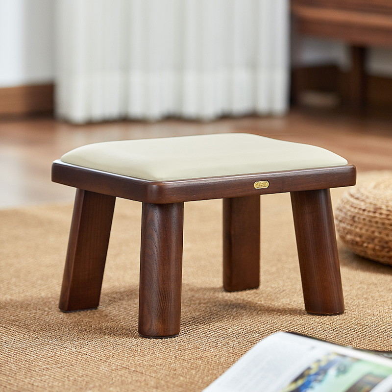 客厅茶几全实木软垫舒适小凳子家用门口换鞋凳宝宝儿童小板凳矮凳