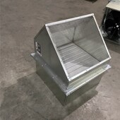 方形壁式 配45度防雨罩带防虫网 轴流边墙风机变电站风机