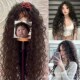 红薯网红拉美卷全头套30英寸到腰部 缠管长卷发非洲蓬松发套Wigs