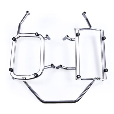 适用春风 MT800 摩托车尾箱快拆支架右躲排气管支架铝合金碳钢边