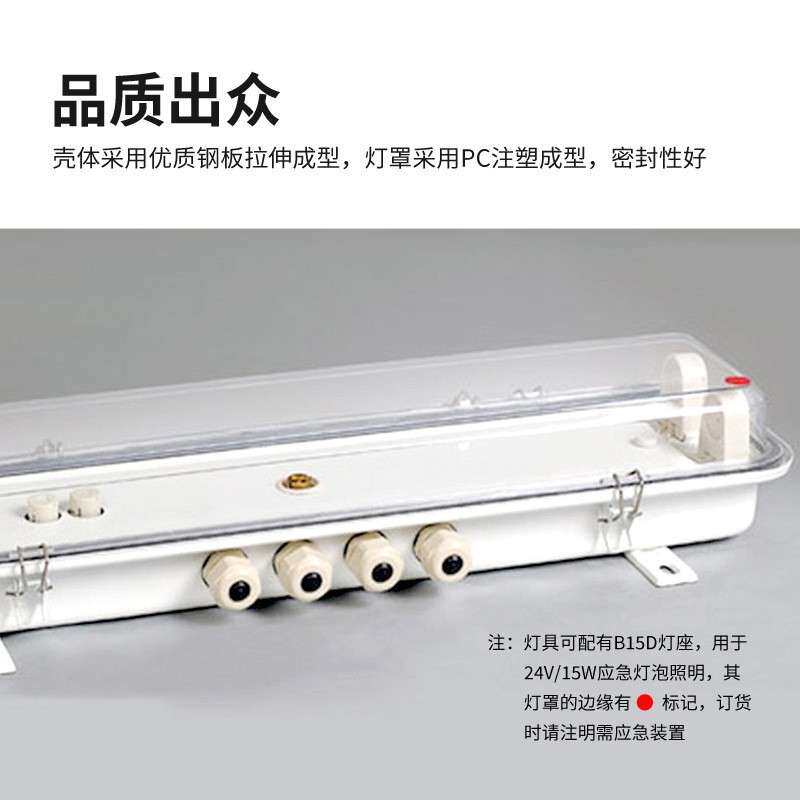 厂家直销 优质2X30W 船用灯具 船用防水荧光舱顶灯JCY34-2EF