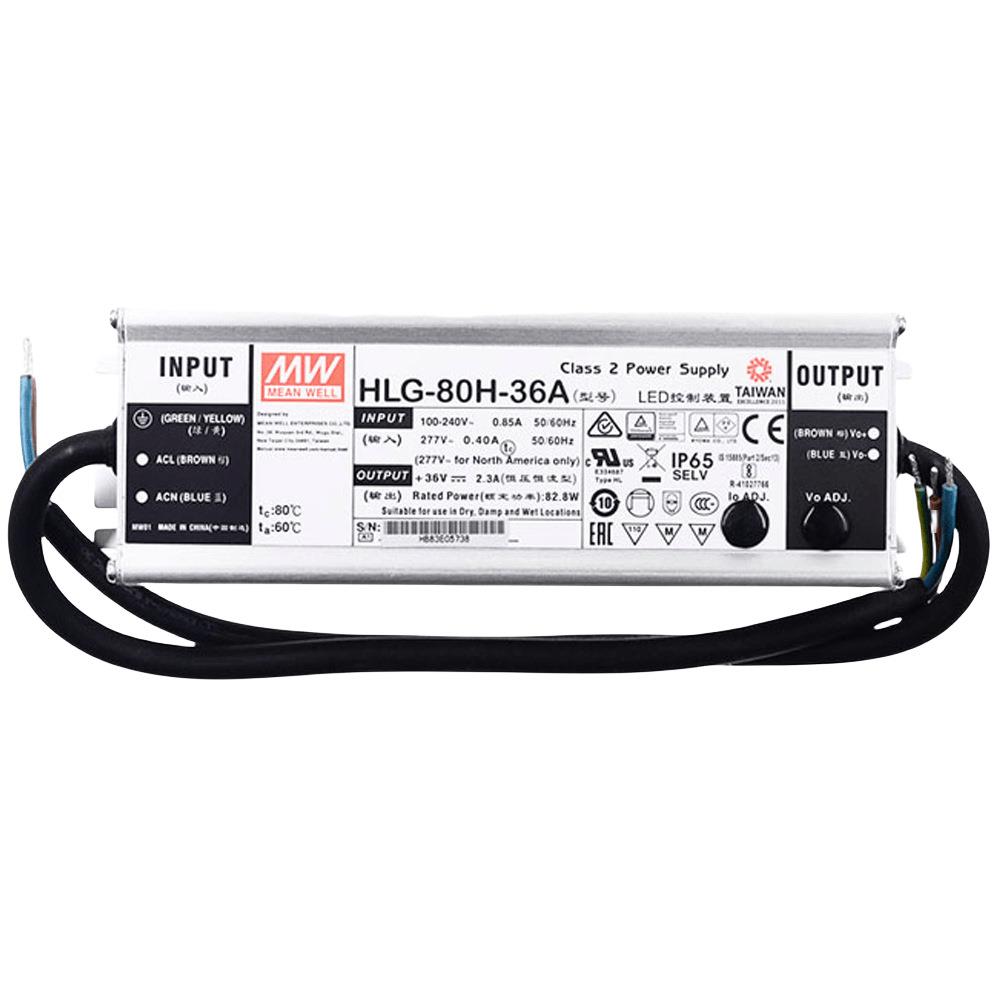 明纬电源 HLG-80H-42B 60W恒流型+恒压型LED驱动器