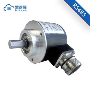 RS485信号输出58外径出轴夹紧法兰插头连接绝对值编码器