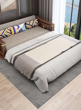 沙发床客厅折叠单双人多功能收纳中式卧室两用实木简约储物沙发床