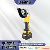 跨境21v大功率100无线打磨砂光机家用多功能便携式 125电动角磨机