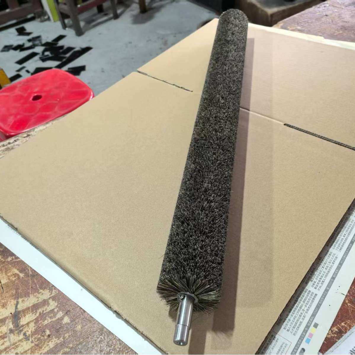 马毛猪鬃羊毛毛刷辊工业打磨抛光防静电圆毛刷辊条刷各种动物毛刷