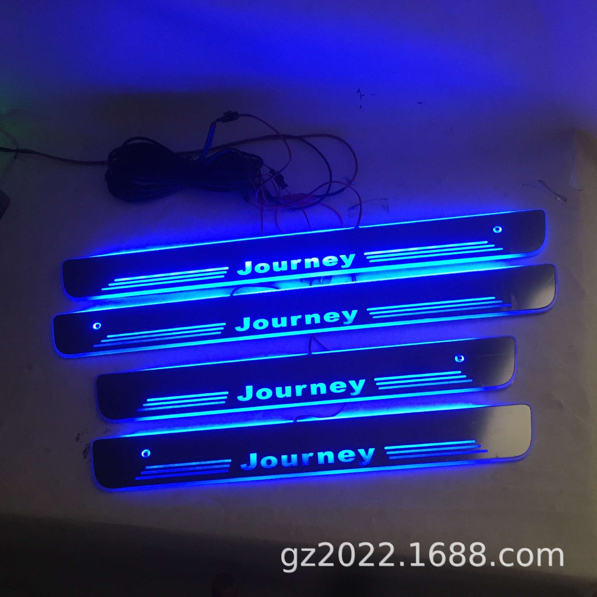 免破线+磁遥控切换适用道奇酷威JOURNEY流光迎宾踏板LED灯门槛条