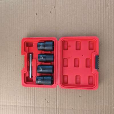 跨境爆款5pcs取出器破损螺丝滑牙套装汽车防盗螺母套筒取出器