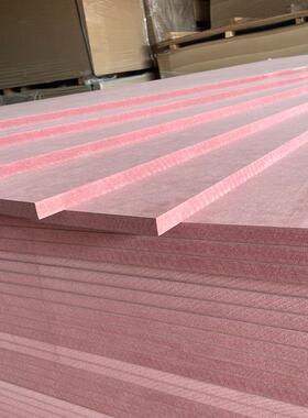 红色阻燃中纤板防火5-18mm高密度板不易变形可贴面加工