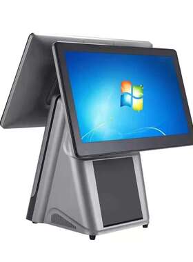 LICON厂家直供双屏触摸收银机超市便利店餐饮奶茶百货商超零售