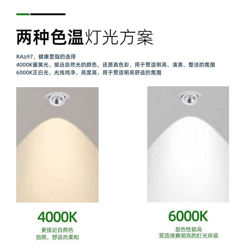 全光谱嵌入式天花绿植墙象鼻生长灯 室内园艺补光照明led植物射灯