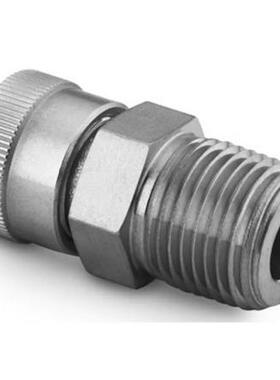 世伟洛克SS-4-UT-1-2BT不锈钢穿孔Ultra真空接头外螺纹1/4in1/8in