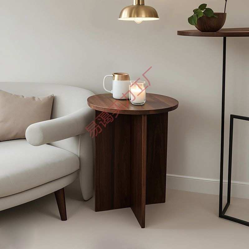 新款简法式创意造型客厅小圆桌床头柜卧室家用独设计小茶几复古风
