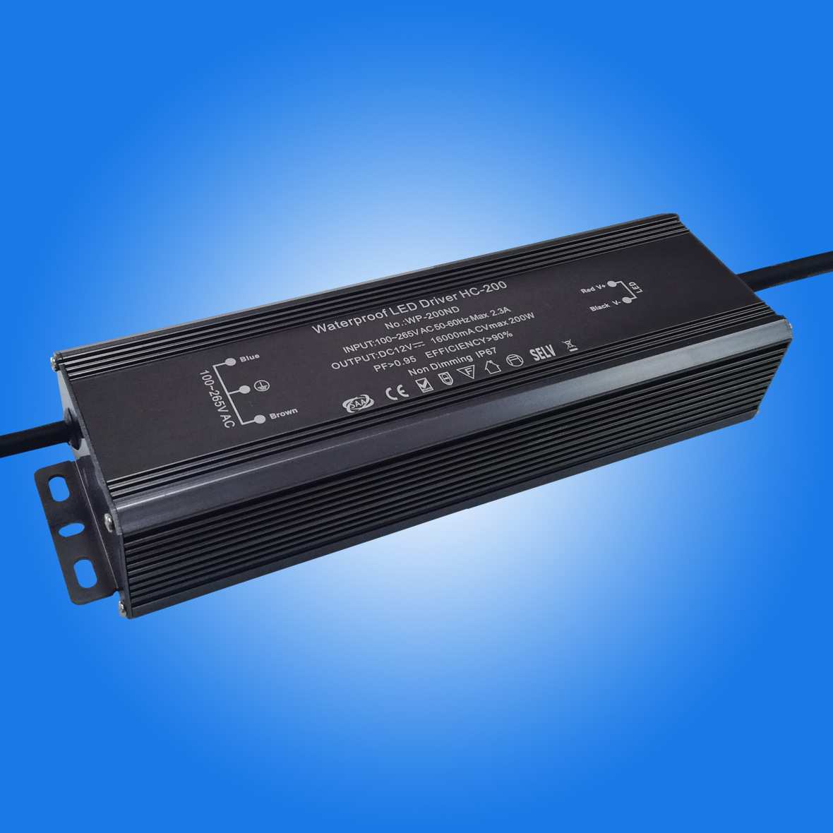 DALI调光电源100W 防水等级IP67的调光电源 兼容DALI协议 ERP2.0