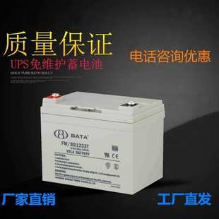 BATA上海鸿贝蓄电池FM BB1224T免维护电池12V24AH直流屏UPS专用