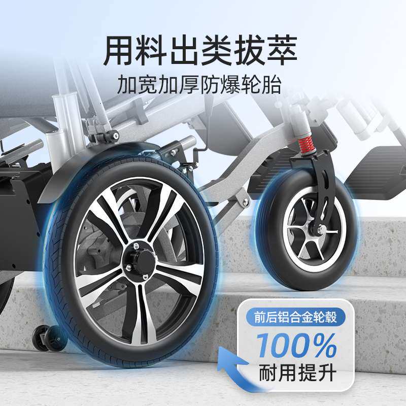 小飞哥电动轮椅老人专用智能全自动老年残疾人折叠轻便四轮代步车