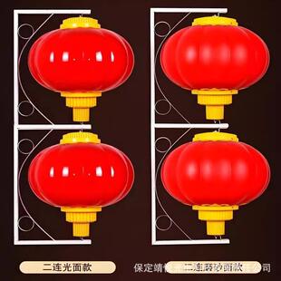 LED亚克力塑料发光灯笼60cm80cm户外市政亮化工程二连光面磨砂面
