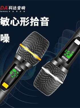 科达KD-102充电无线麦克风 家庭KTV唱歌舞台主持演讲K歌金属话筒